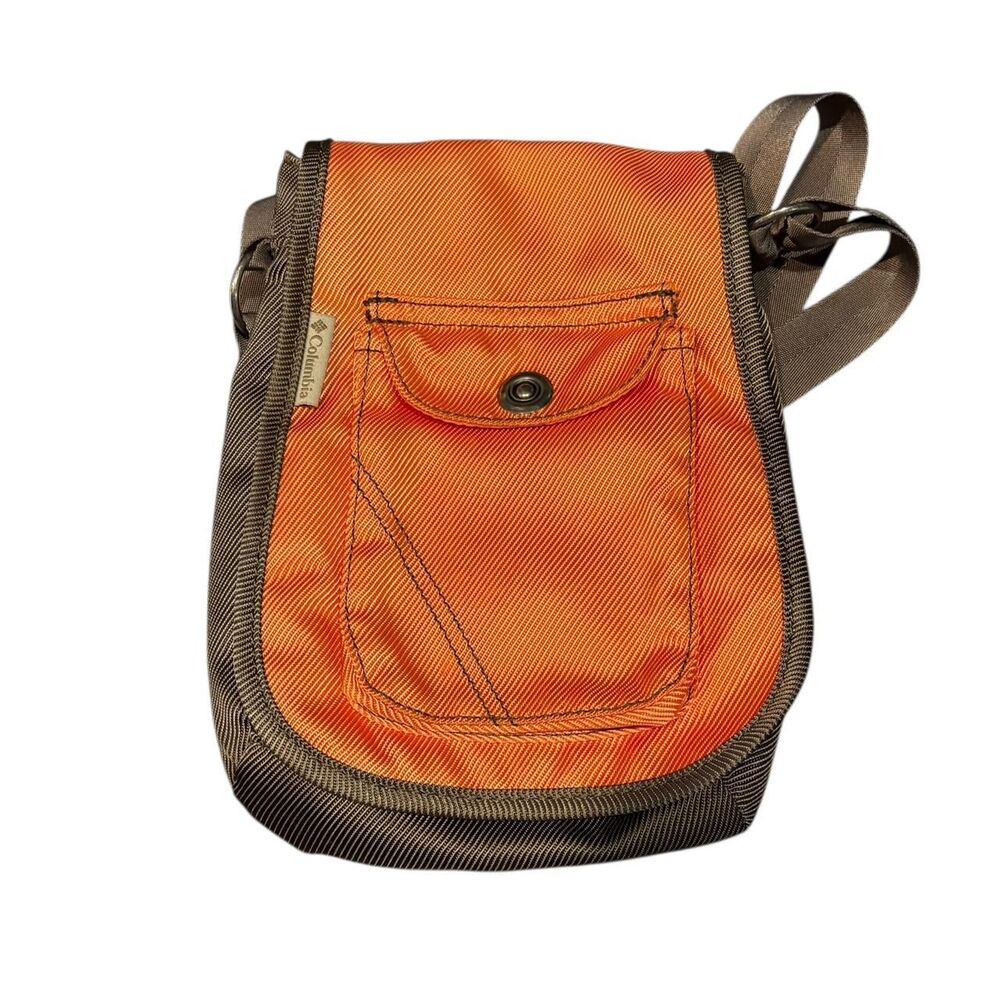 Columbia Sportswear Crossbody Bag Orange Brown Purse Travel